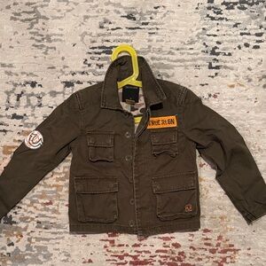 True Religion Kids Olive Green Jean Jacket